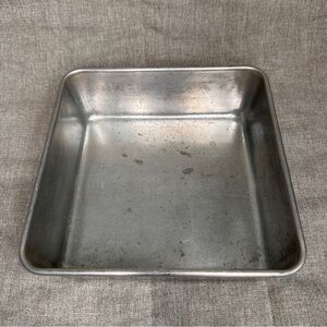 Vintage Mirro Aluminum Brownie Baking Roasting Pan 8x8x2 5/8" Made In USA